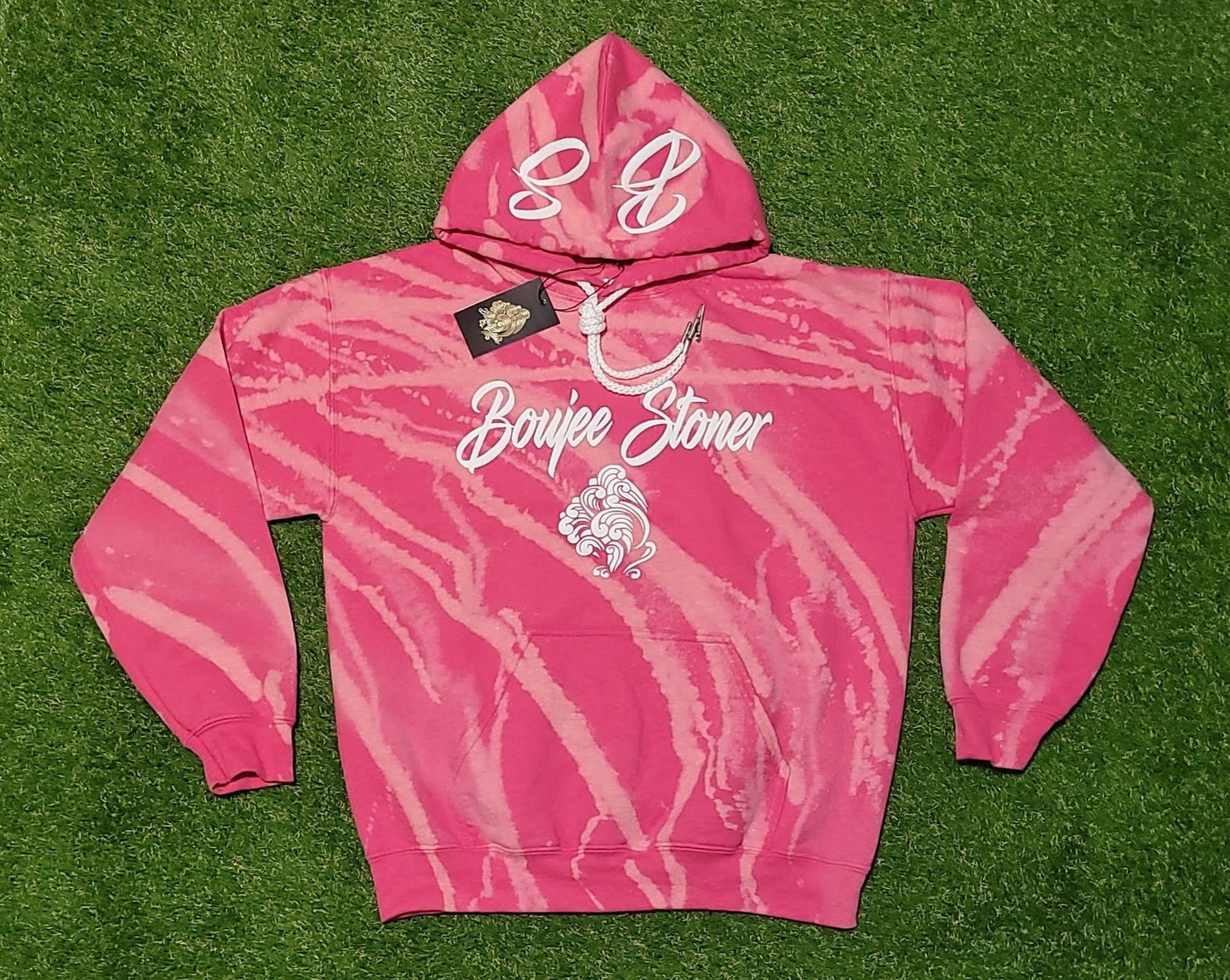 Boujee Stoner Bleached Hoodies